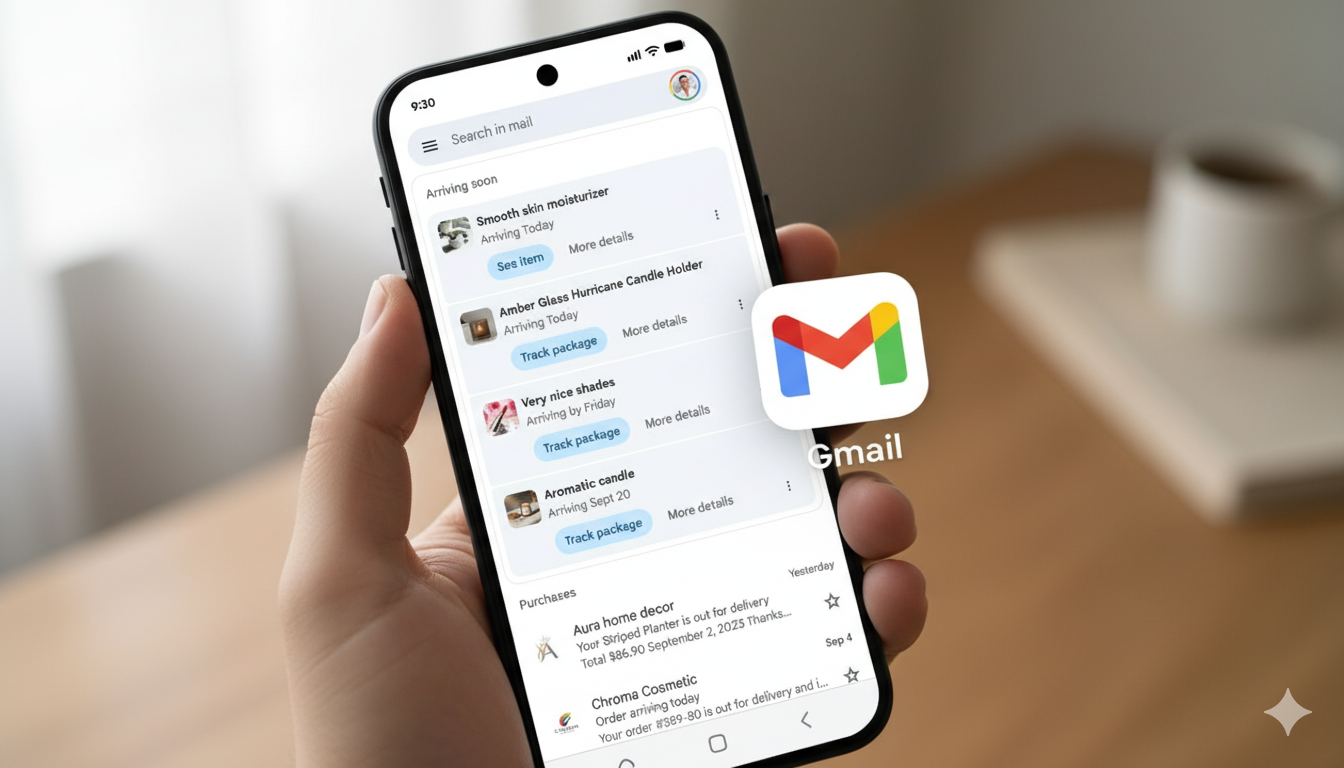 Gmail Simplifies Tracking for Upcoming Package Deliveries