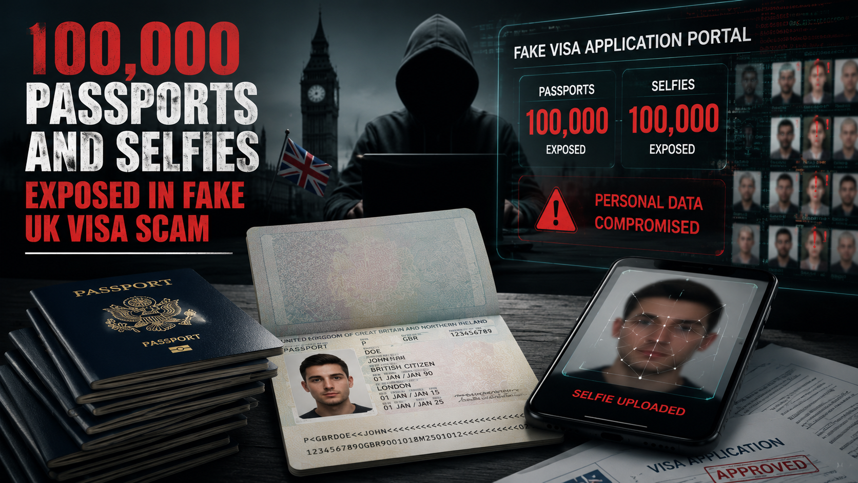 100,000 Passports and Selfies Exposed in Fake UK Visa Scam