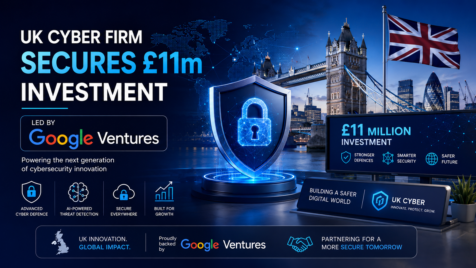 UK Cyber Firm Secures £11m Investment Led by Google Ventures