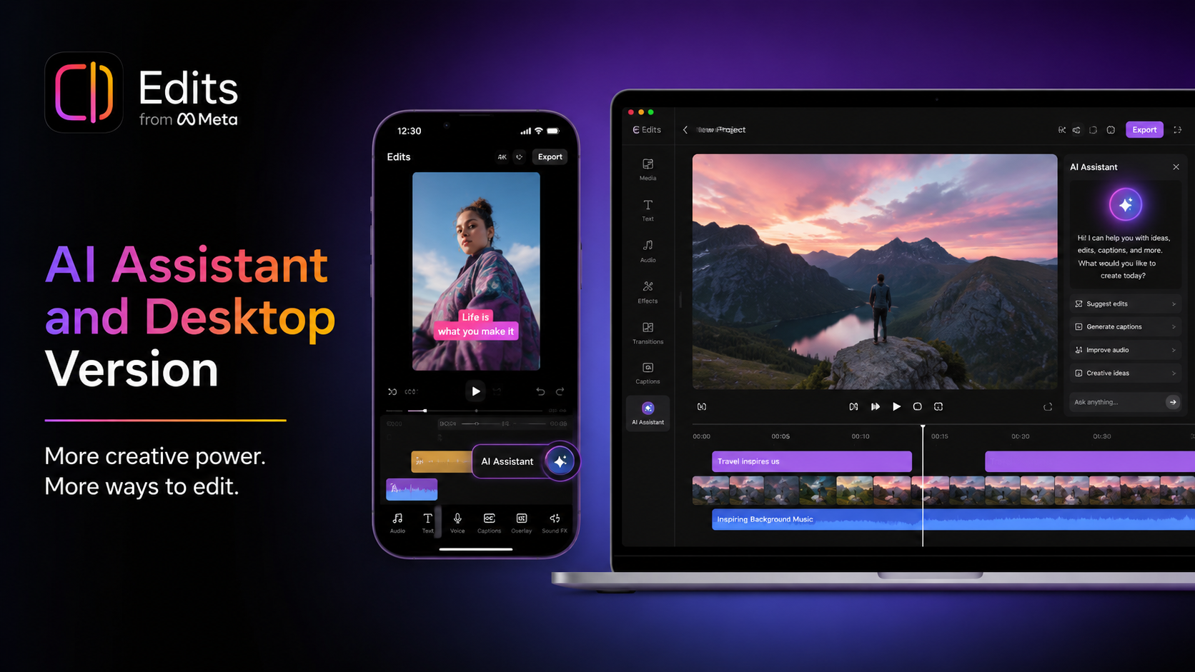 Meta’s Edits App Gets AI Assistant and Desktop Version