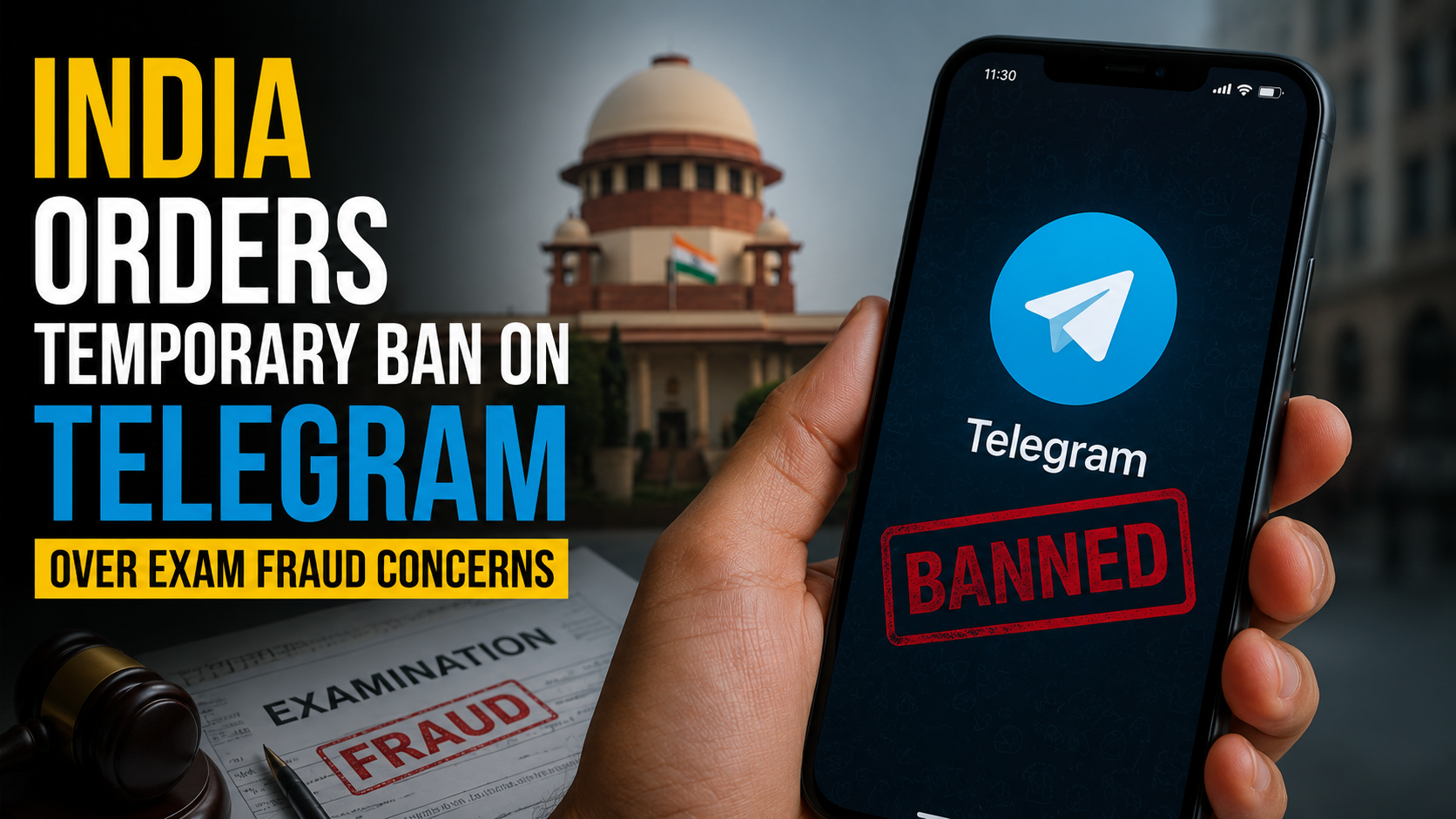 India Imposes Temporary Telegram Ban Over Exam Fraud Concerns