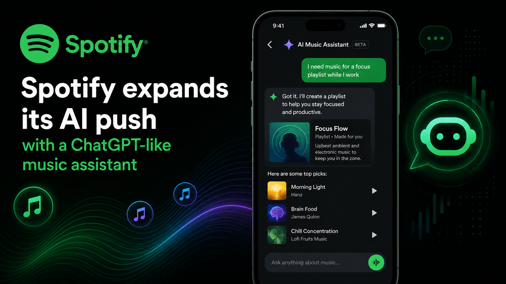 Spotify Launches ChatGPT-Like AI Music Assistant