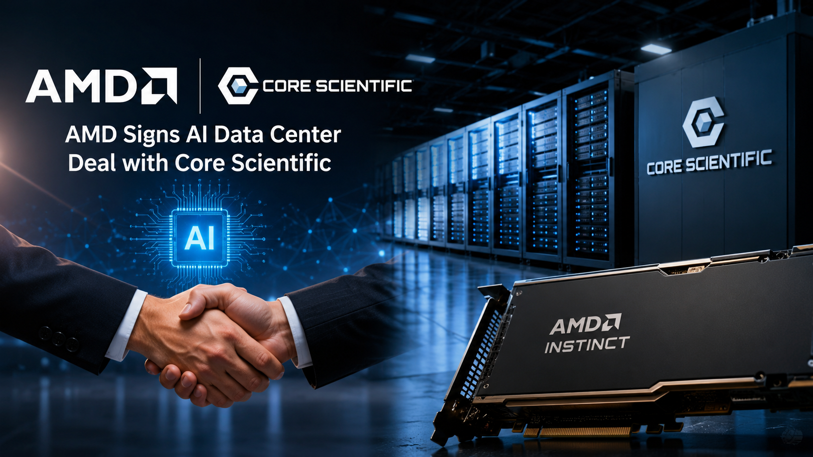AMD Signs AI Data Center Deal with Core Scientific