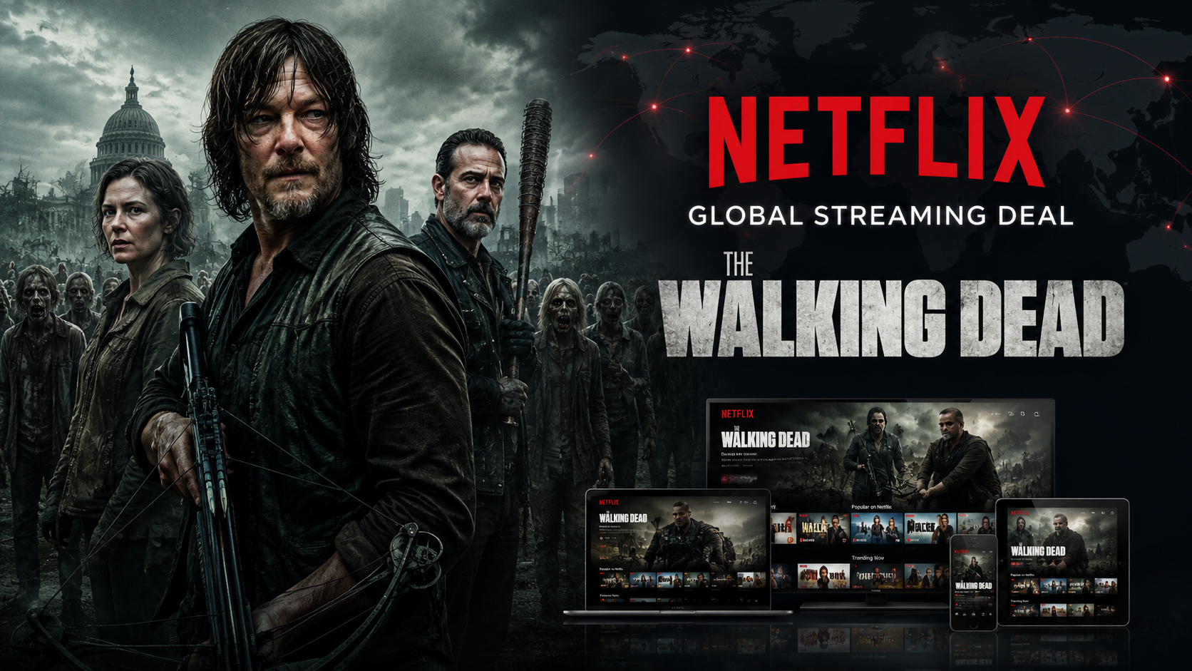 Netflix Secures Global Streaming Rights to The Walking Dead