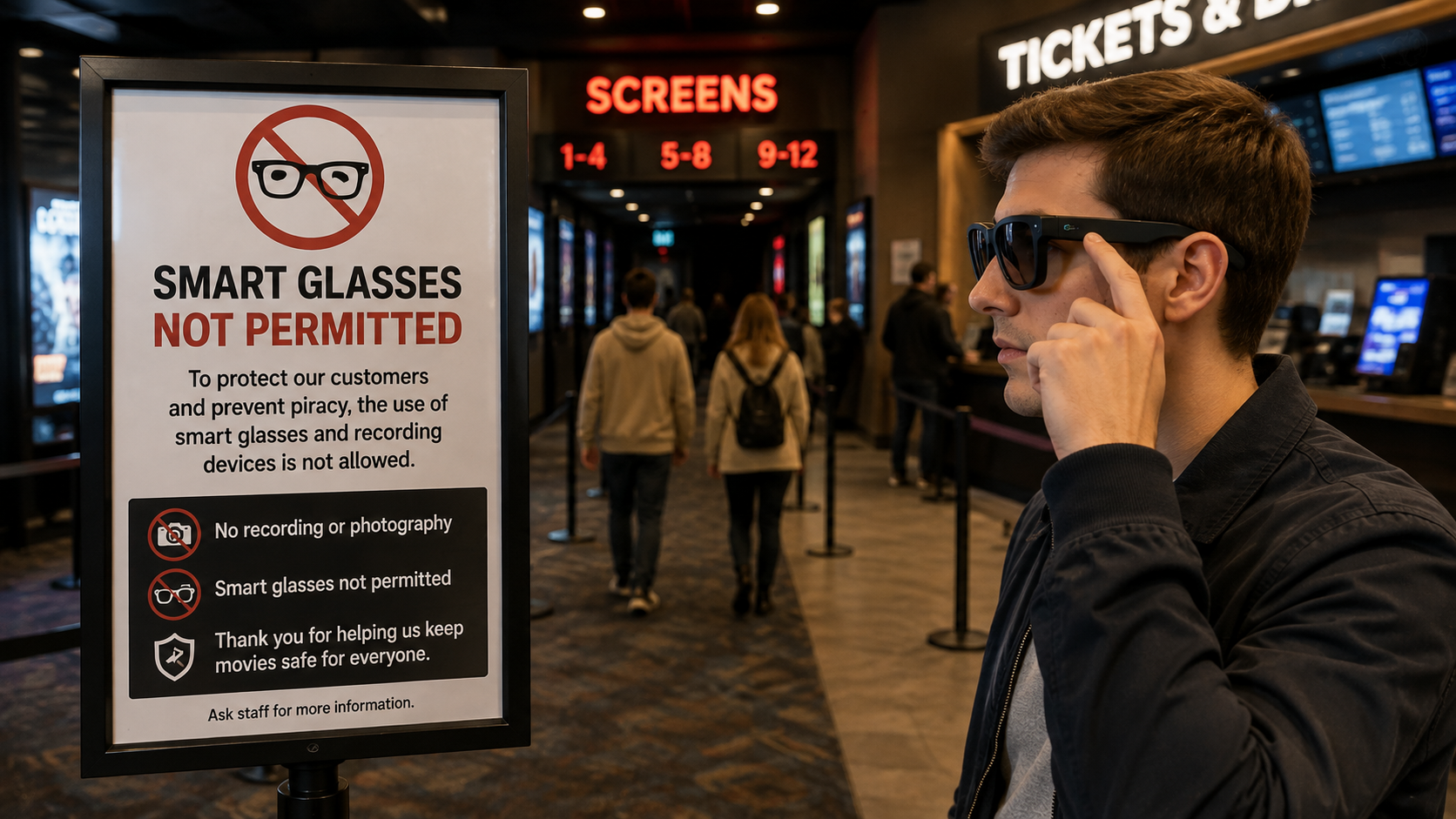 UK Cinemas Restrict Meta AI Glasses Over Piracy Concerns