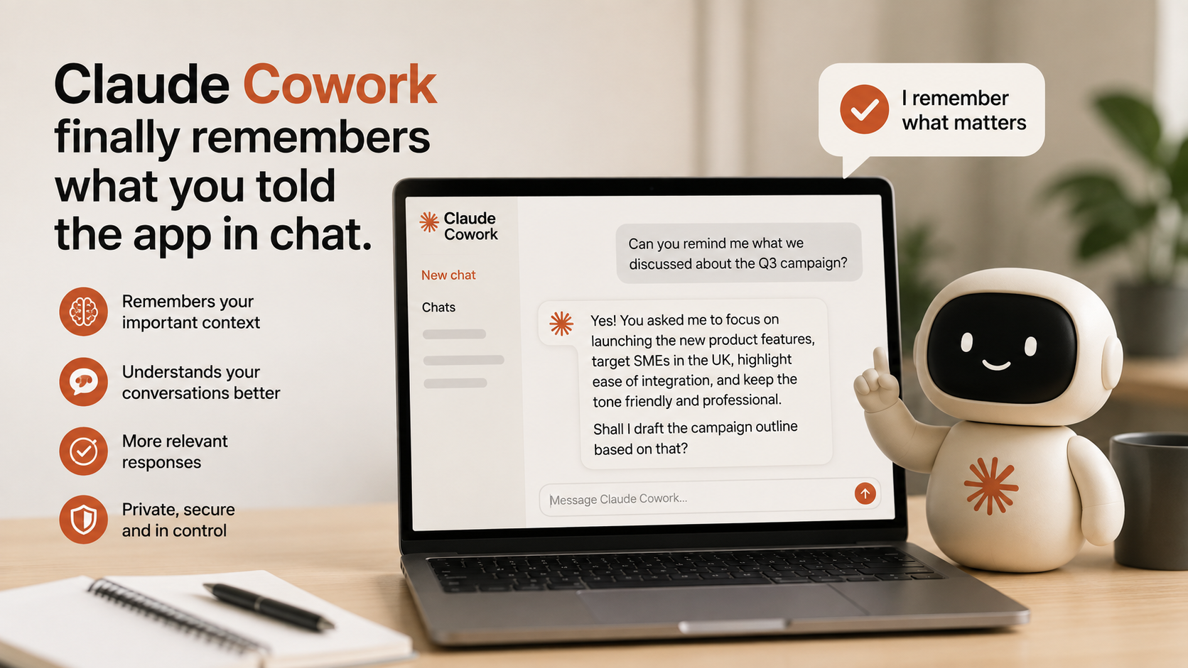 Claude Cowork Can Now Remember What You Tell It in Chat