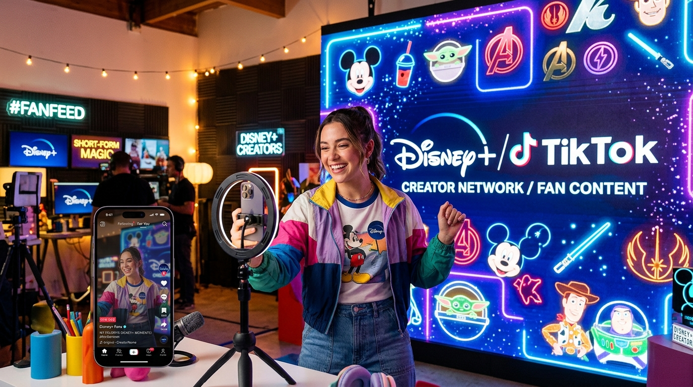 Disney+ Partners with TikTok Creators for Short-Form Videos