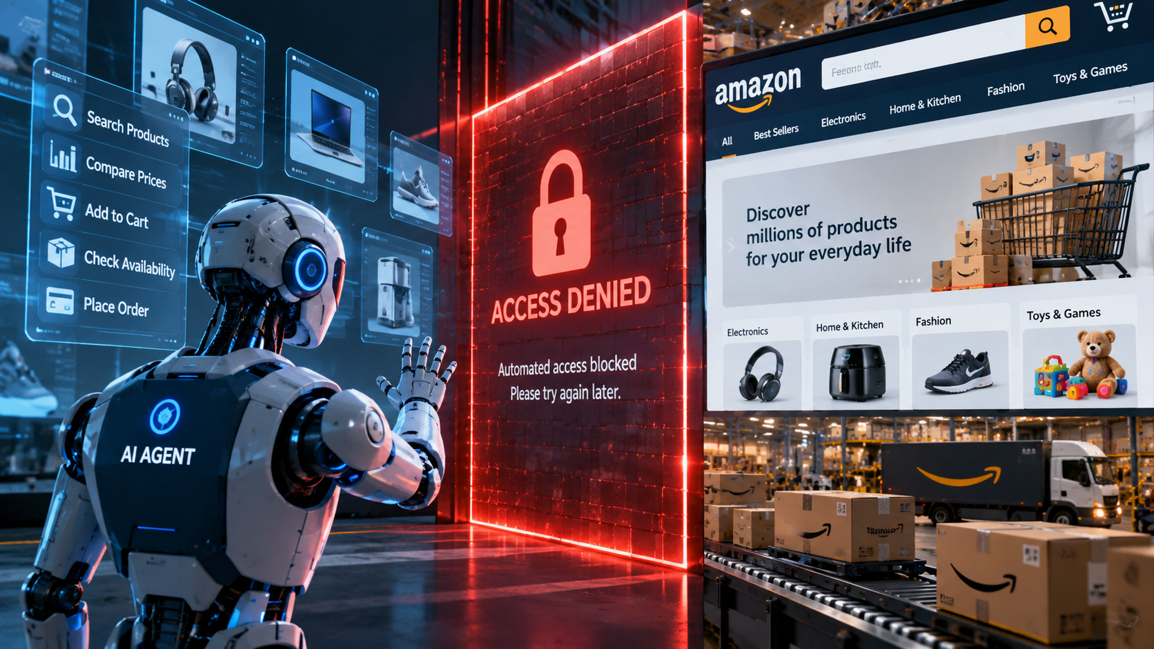 Amazon Blocks Meta’s AI Agent from Using Its Website