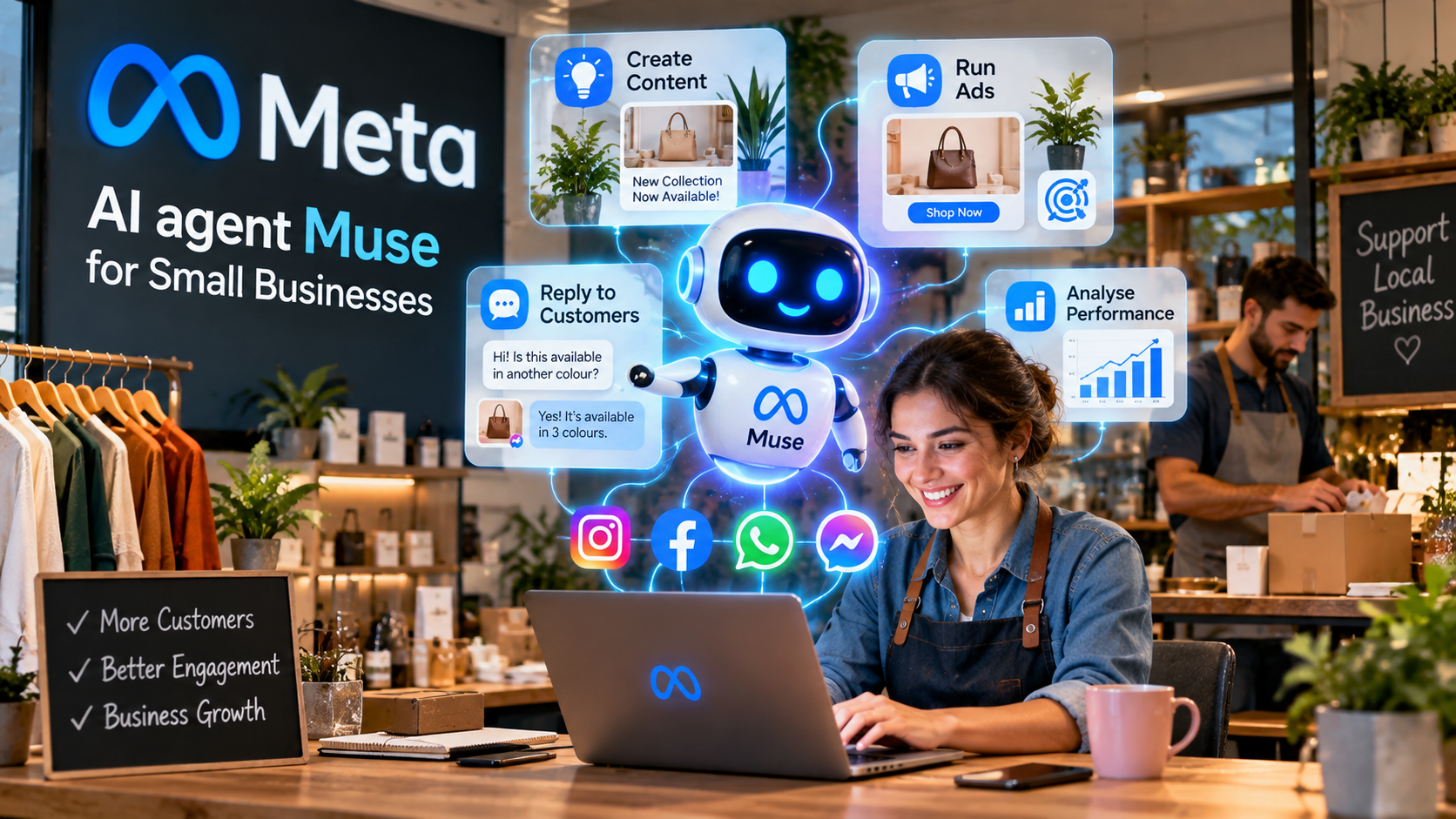 Meta Expands AI Agent Muse to Small Businesses