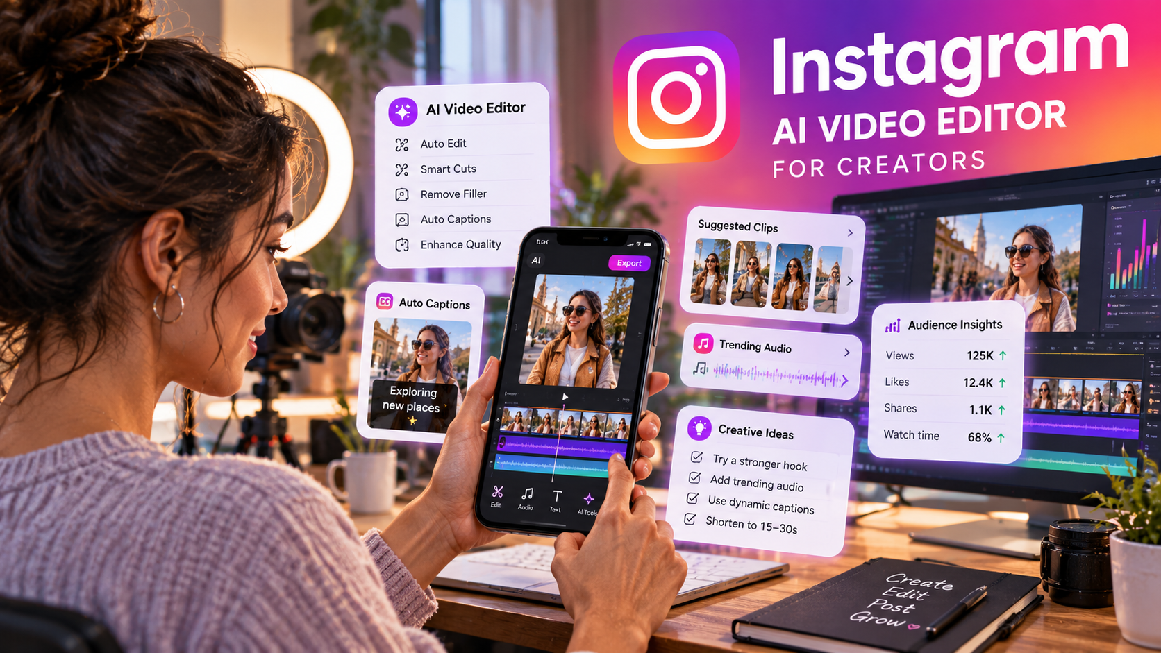 Instagram Launches AI Video Editor for Creators